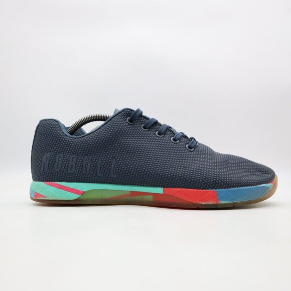 Nobull Shoes Men's Size 11 Outwork Blue Athletic Training Sneakers Superfabric - Picture 1 of 9